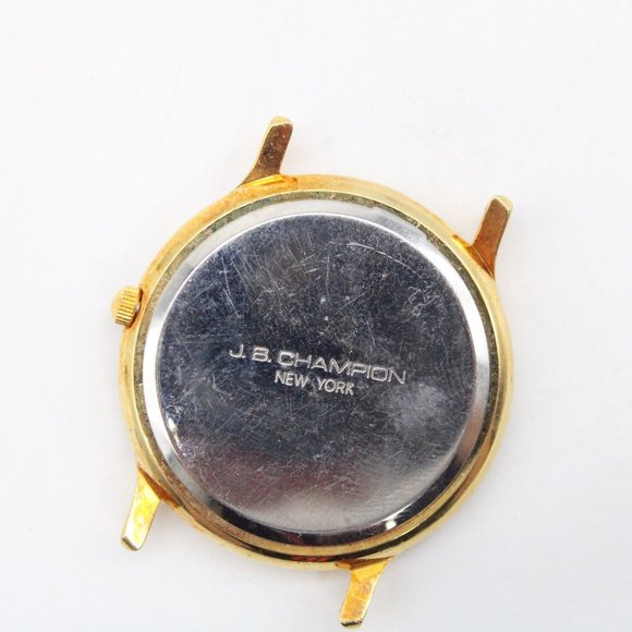 J.B Champion Watch Face Mens Multi-Toned Stainless Steel Classic French Movt - Picture 5 of 5